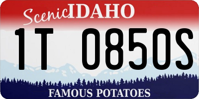 ID license plate 1T0850S