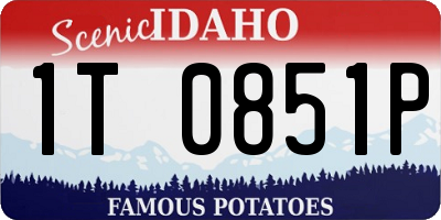 ID license plate 1T0851P