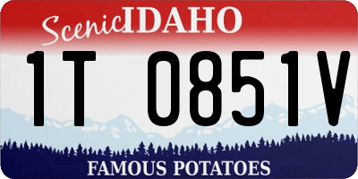 ID license plate 1T0851V