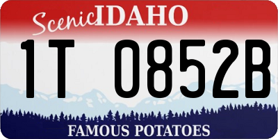 ID license plate 1T0852B