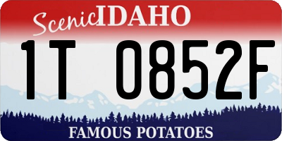 ID license plate 1T0852F