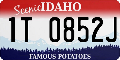 ID license plate 1T0852J