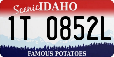 ID license plate 1T0852L