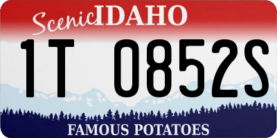 ID license plate 1T0852S