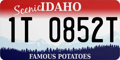 ID license plate 1T0852T