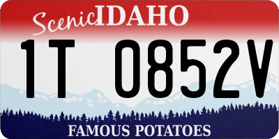 ID license plate 1T0852V