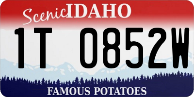 ID license plate 1T0852W