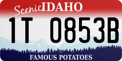 ID license plate 1T0853B