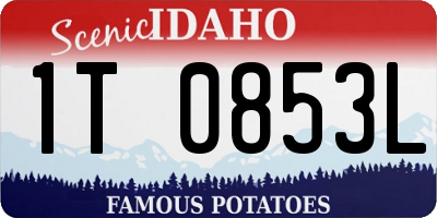 ID license plate 1T0853L