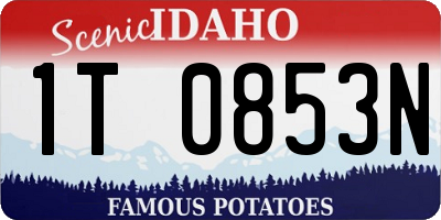 ID license plate 1T0853N