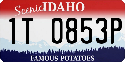 ID license plate 1T0853P