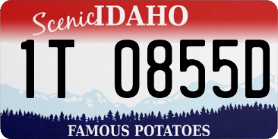 ID license plate 1T0855D
