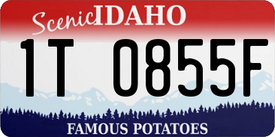 ID license plate 1T0855F