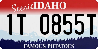 ID license plate 1T0855T