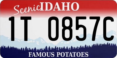 ID license plate 1T0857C