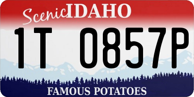 ID license plate 1T0857P