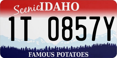 ID license plate 1T0857Y