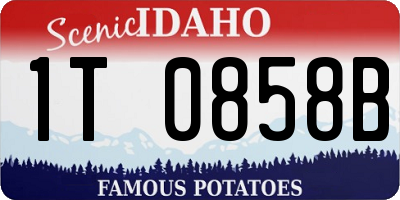 ID license plate 1T0858B