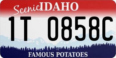 ID license plate 1T0858C