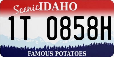 ID license plate 1T0858H