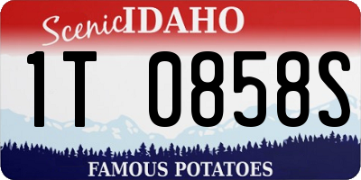 ID license plate 1T0858S