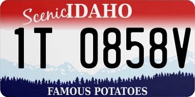 ID license plate 1T0858V