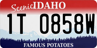 ID license plate 1T0858W