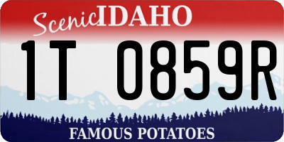 ID license plate 1T0859R
