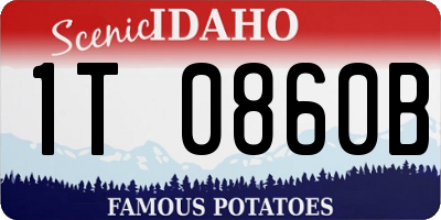 ID license plate 1T0860B