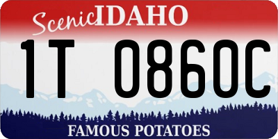 ID license plate 1T0860C
