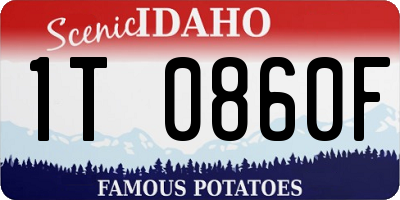 ID license plate 1T0860F