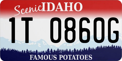 ID license plate 1T0860G
