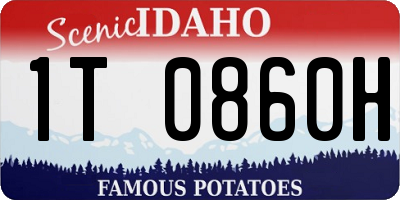 ID license plate 1T0860H