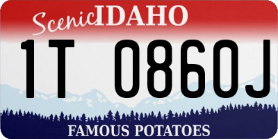 ID license plate 1T0860J