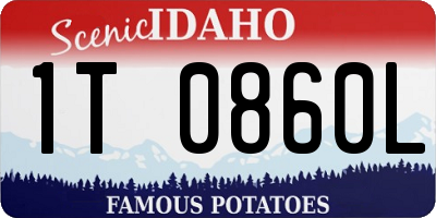 ID license plate 1T0860L