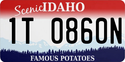 ID license plate 1T0860N