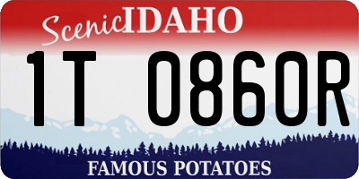 ID license plate 1T0860R
