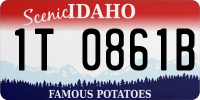 ID license plate 1T0861B