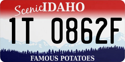 ID license plate 1T0862F