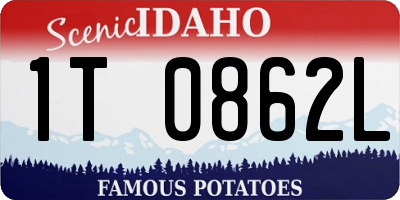 ID license plate 1T0862L