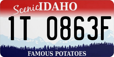 ID license plate 1T0863F