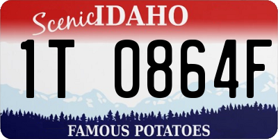 ID license plate 1T0864F