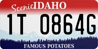 ID license plate 1T0864G