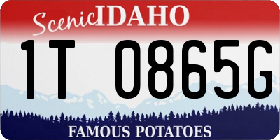 ID license plate 1T0865G