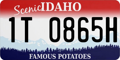 ID license plate 1T0865H