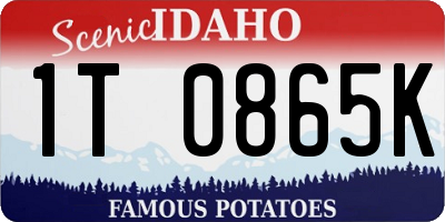 ID license plate 1T0865K
