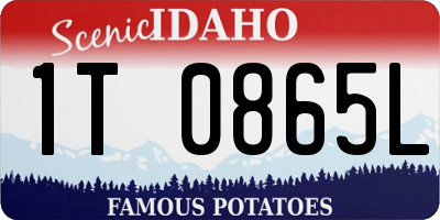 ID license plate 1T0865L