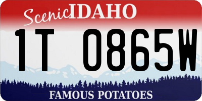 ID license plate 1T0865W
