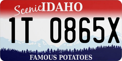 ID license plate 1T0865X