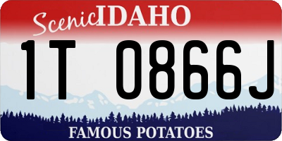 ID license plate 1T0866J
